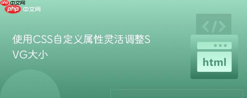 使用CSS自定义属性灵活调整SVG大小