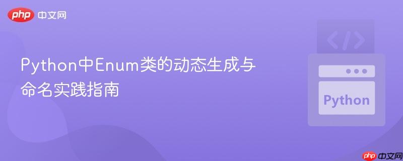 Python中Enum类的动态生成与命名实践指南