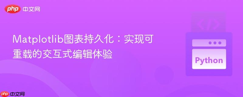 Matplotlib图表持久化：实现可重载的交互式编辑体验