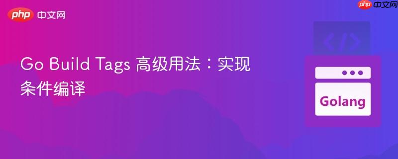 Go Build Tags 高级用法：实现条件编译
