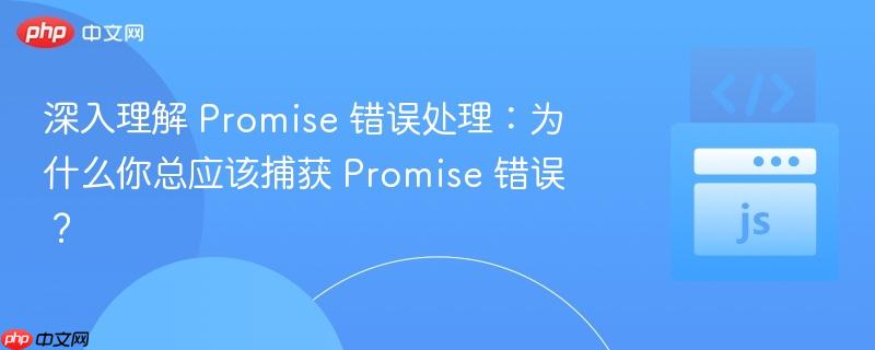 深入理解 Promise 错误处理：为什么你总应该捕获 Promise 错误？