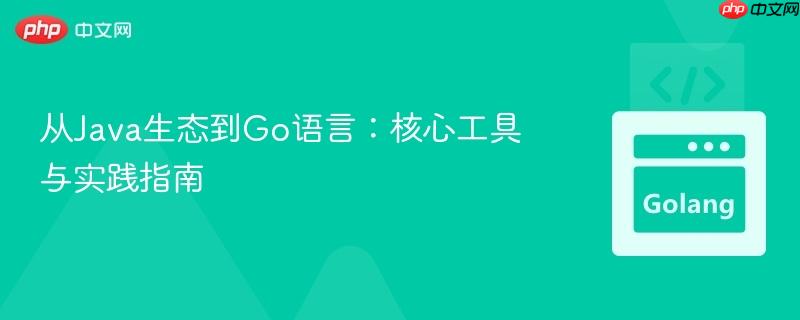 从Java生态到Go语言：核心工具与实践指南