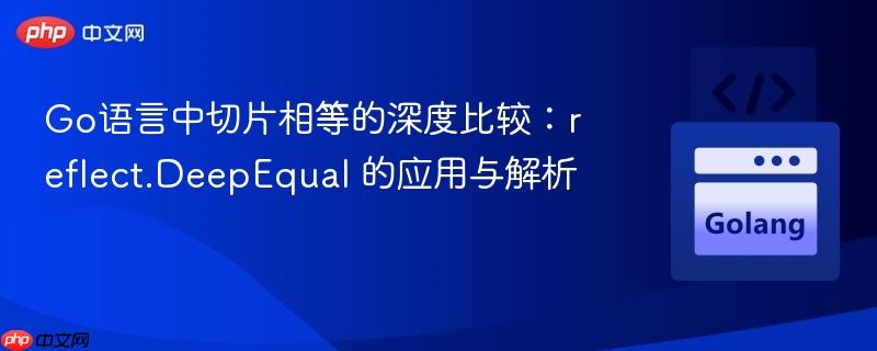 Go语言中切片相等的深度比较：reflect.DeepEqual 的应用与解析