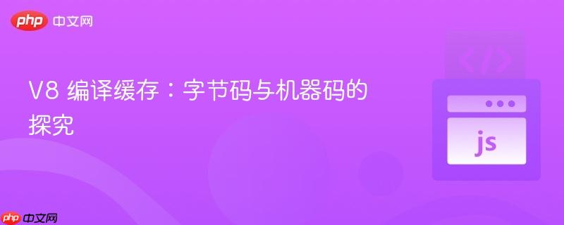 V8 编译缓存：字节码与机器码的探究