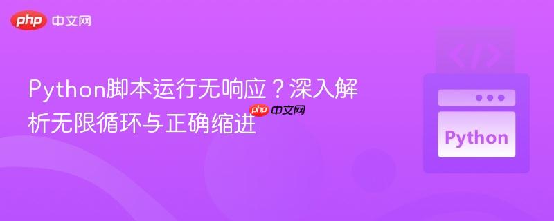 Python脚本运行无响应？深入解析无限循环与正确缩进