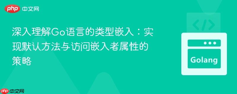 深入理解Go语言的类型嵌入：实现默认方法与访问嵌入者属性的策略