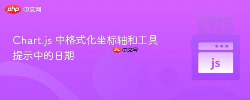 Chart.js 中格式化坐标轴和工具提示中的日期