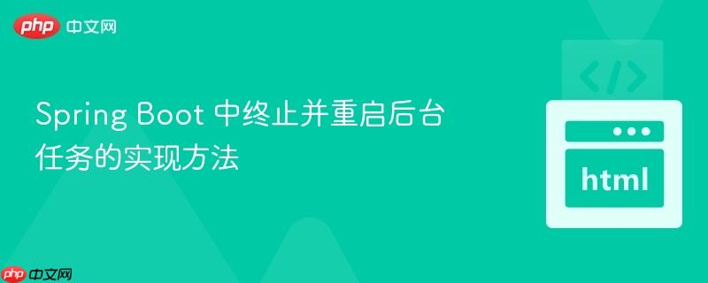 Spring Boot 中终止并重启后台任务的实现方法