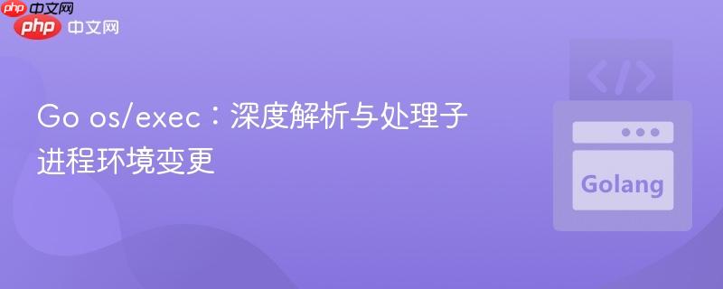 Go os/exec：深度解析与处理子进程环境变更