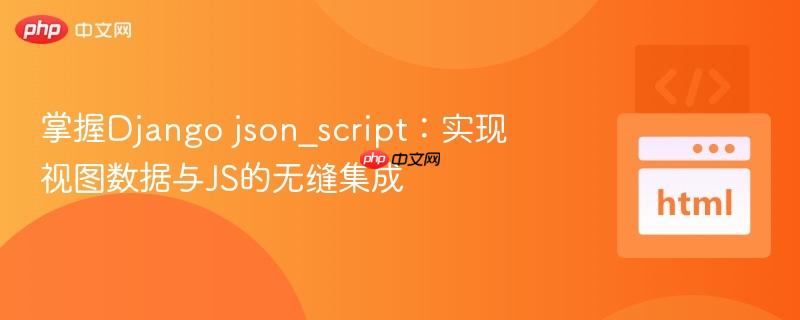 掌握Django json_script：实现视图数据与JS的无缝集成