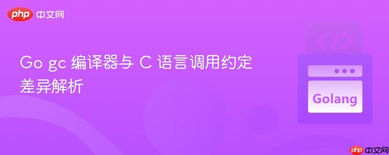 Go gc 编译器与 C 语言调用约定差异解析