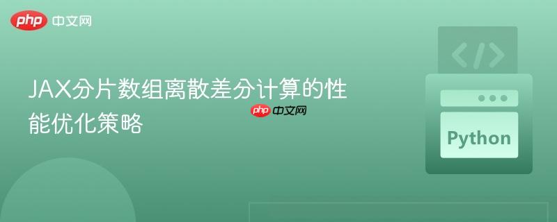 jax分片数组离散差分计算的性能优化策略