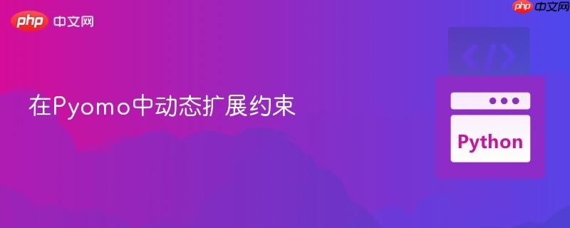 在Pyomo中动态扩展约束