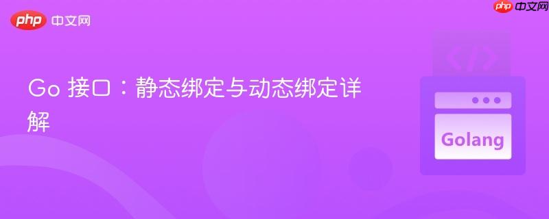 Go 接口：静态绑定与动态绑定详解