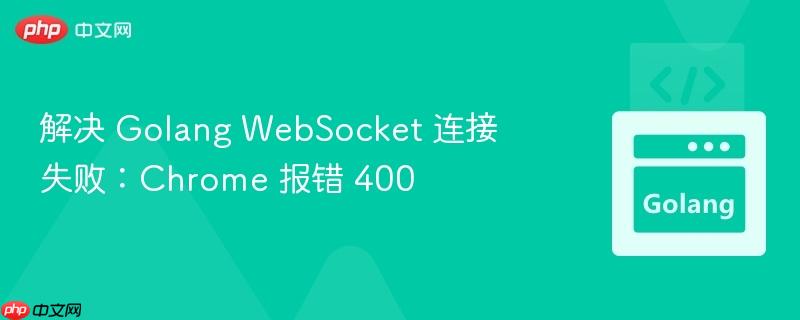 解决 Golang WebSocket 连接失败：Chrome 报错 400