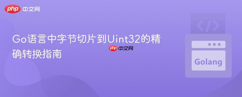 Go语言中字节切片到Uint32的精确转换指南