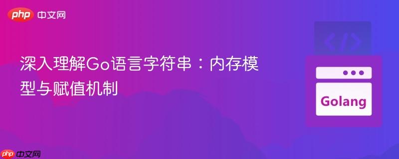 深入理解Go语言字符串：内存模型与赋值机制