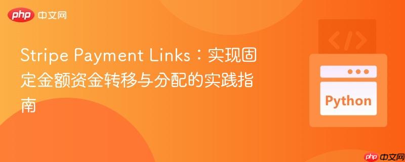 Stripe Payment Links：实现固定金额资金转移与分配的实践指南