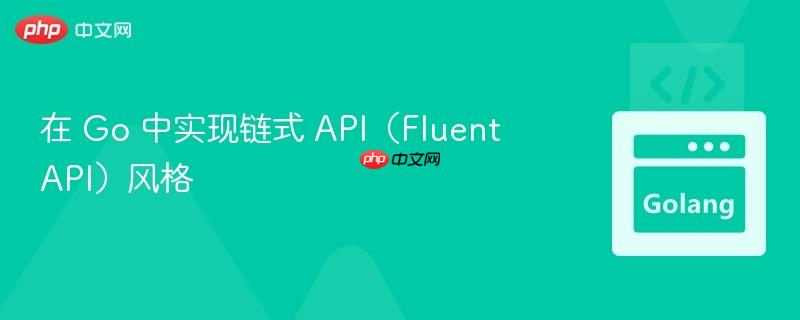 在 Go 中实现链式 API（Fluent API）风格