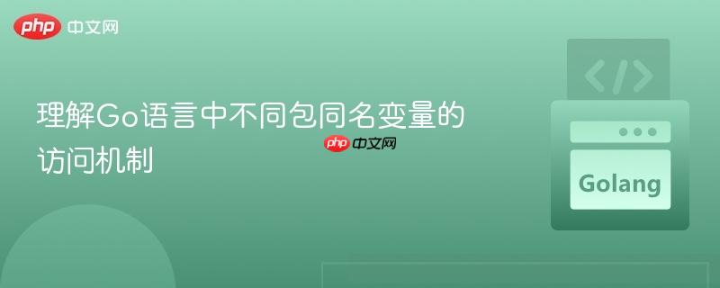 理解Go语言中不同包同名变量的访问机制