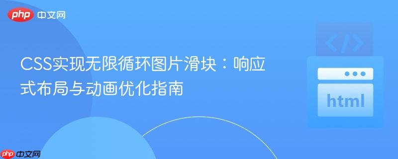 CSS实现无限循环图片滑块：响应式布局与动画优化指南