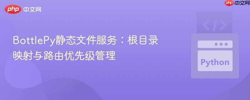 BottlePy静态文件服务：根目录映射与路由优先级管理