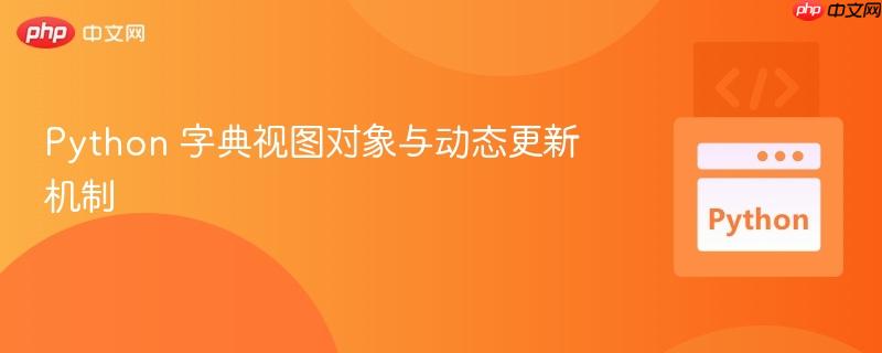 Python 字典视图对象与动态更新机制