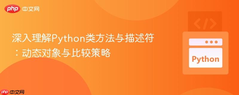 深入理解Python类方法与描述符：动态对象与比较策略