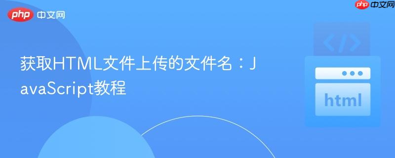 获取HTML文件上传的文件名：JavaScript教程