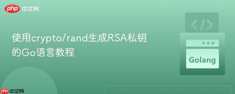 使用crypto/rand生成rsa私钥的go语言教程