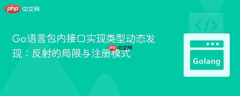 Go语言包内接口实现类型动态发现：反射的局限与注册模式