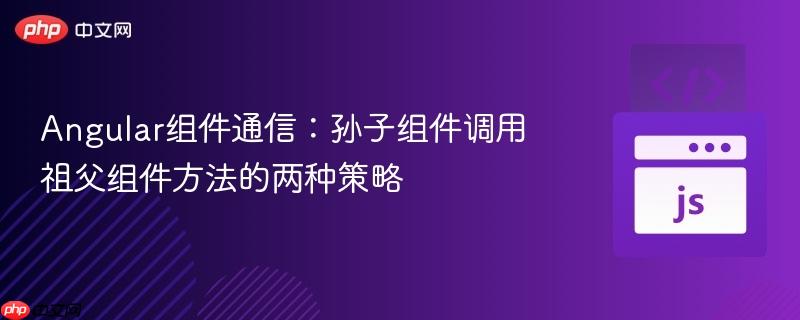 Angular组件通信：孙子组件调用祖父组件方法的两种策略