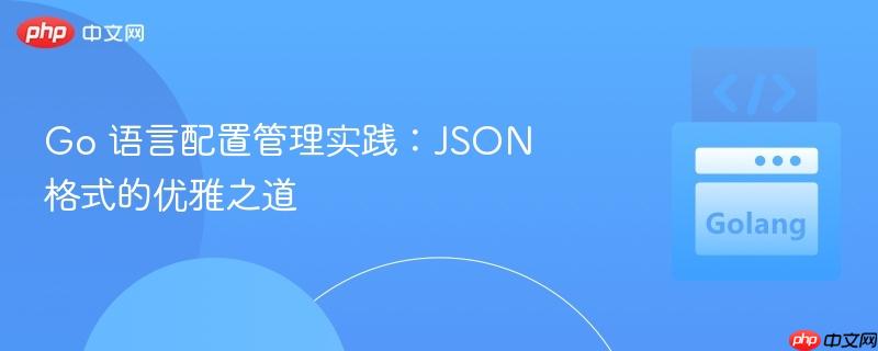 Go 语言配置管理实践：JSON 格式的优雅之道