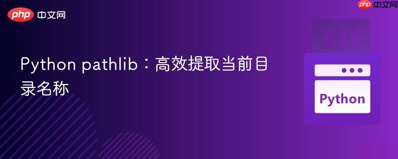 Python pathlib：高效提取当前目录名称