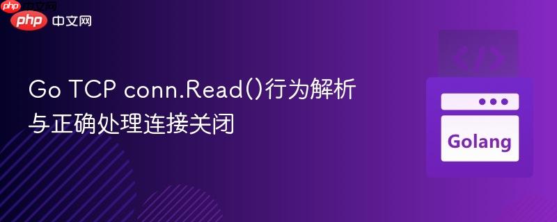 Go TCP conn.Read()行为解析与正确处理连接关闭