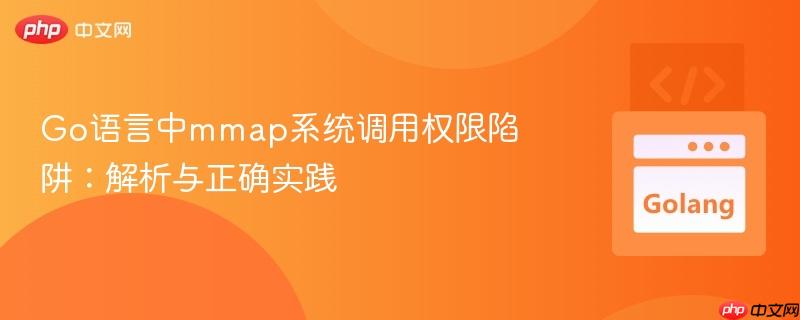 Go语言中mmap系统调用权限陷阱：解析与正确实践