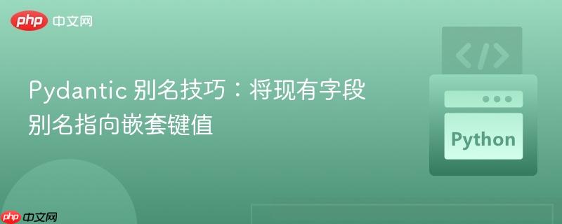 Pydantic 别名技巧：将现有字段别名指向嵌套键值