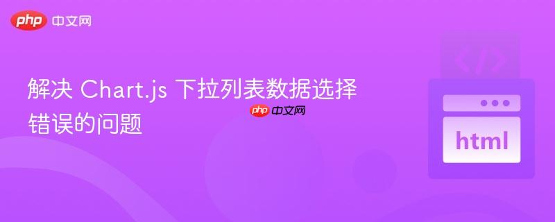 解决 Chart.js 下拉列表数据选择错误的问题