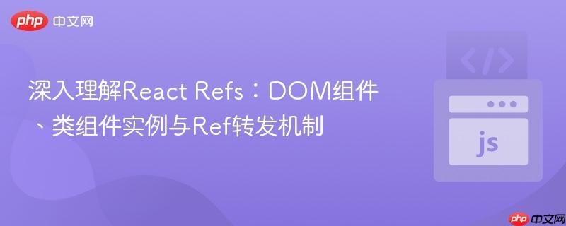 深入理解React Refs：DOM组件、类组件实例与Ref转发机制