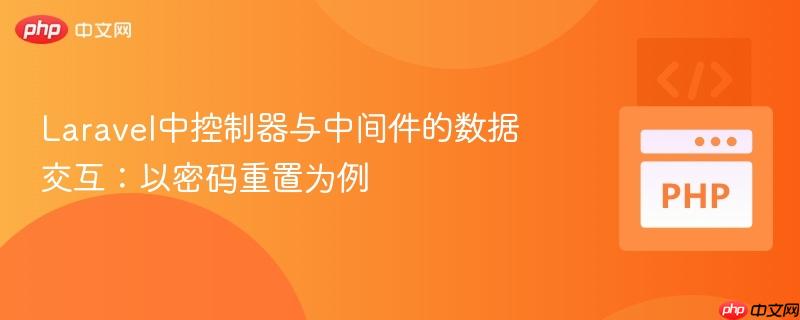 Laravel中控制器与中间件的数据交互：以密码重置为例