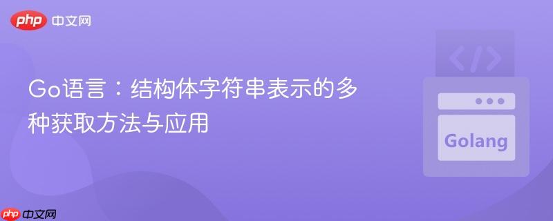 Go语言：结构体字符串表示的多种获取方法与应用