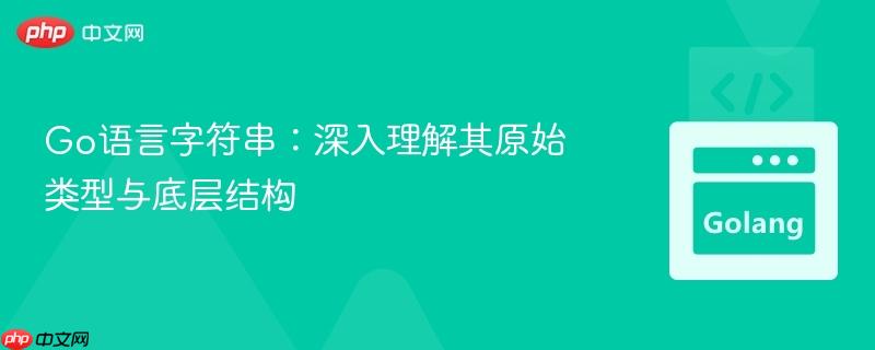 Go语言字符串：深入理解其原始类型与底层结构