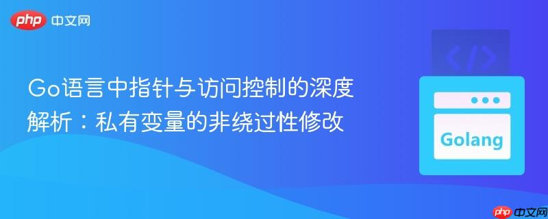 Go语言中指针与访问控制的深度解析：私有变量的非绕过性修改