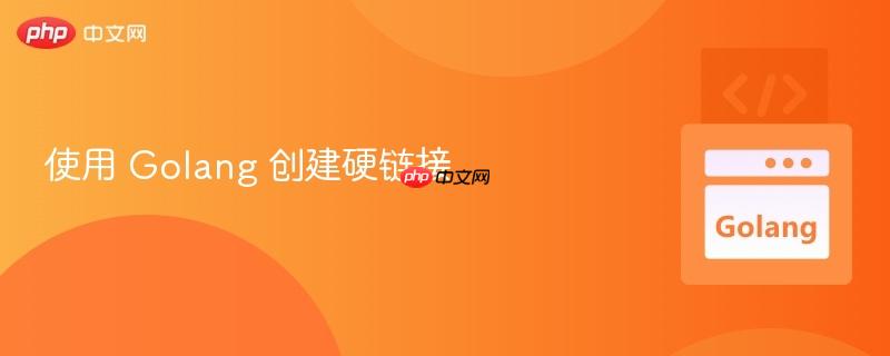 使用 golang 创建硬链接