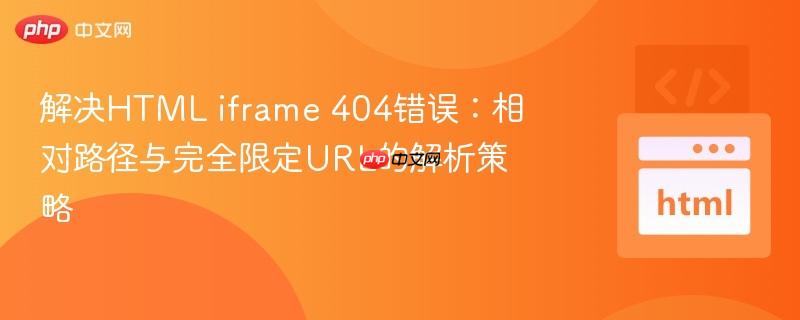 解决HTML iframe 404错误：相对路径与完全限定URL的解析策略