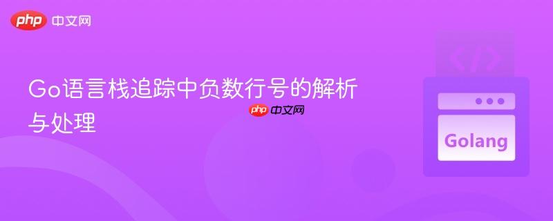 Go语言栈追踪中负数行号的解析与处理