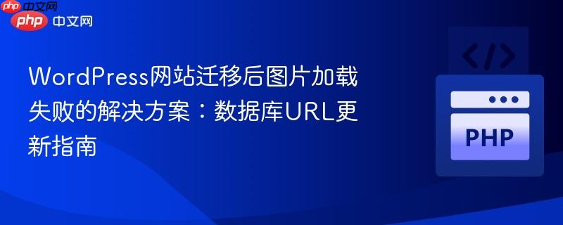 WordPress网站迁移后图片加载失败的解决方案：数据库URL更新指南