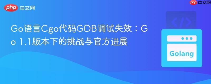 Go语言Cgo代码GDB调试失效：Go 1.1版本下的挑战与官方进展