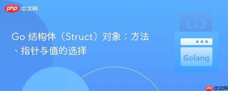Go 结构体（Struct）对象：方法、指针与值的选择