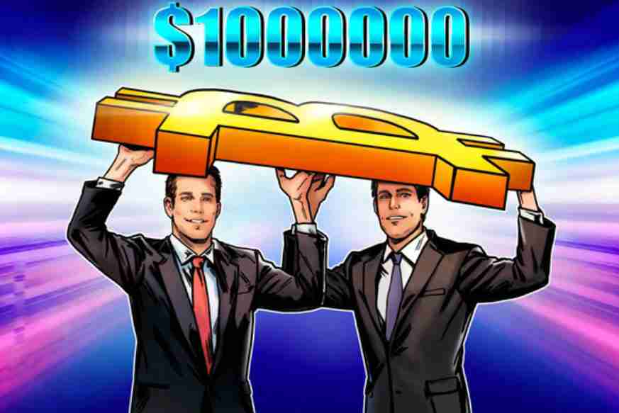 喜报：比特币（btc）将涨至100万美元？gemini的winklevoss兄弟为何称其为“黄金2.0”